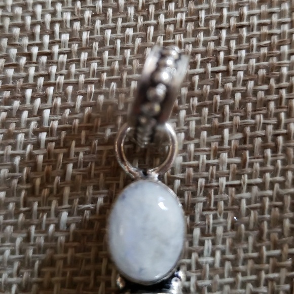 Handcrafted Rainbow Moonstone Pendant - Picture 3 of 4
